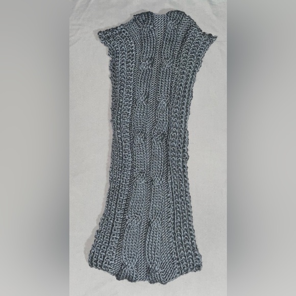 Grey Chunky Scarf - Picture 4 of 6